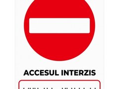 Placuta cu accesul interzis pentru nevazatori